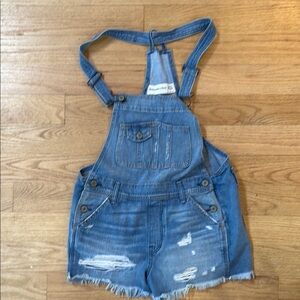 American Eagle Blue Denim Overalls